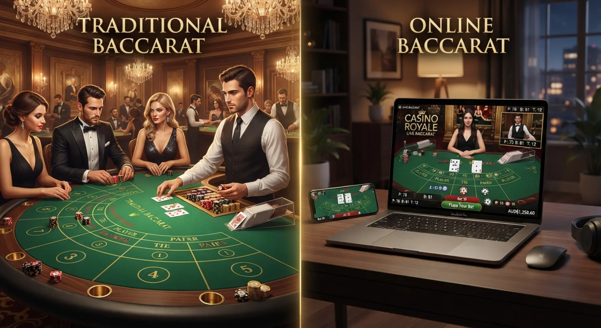 Hagyományos és online baccarat összehasonlítása