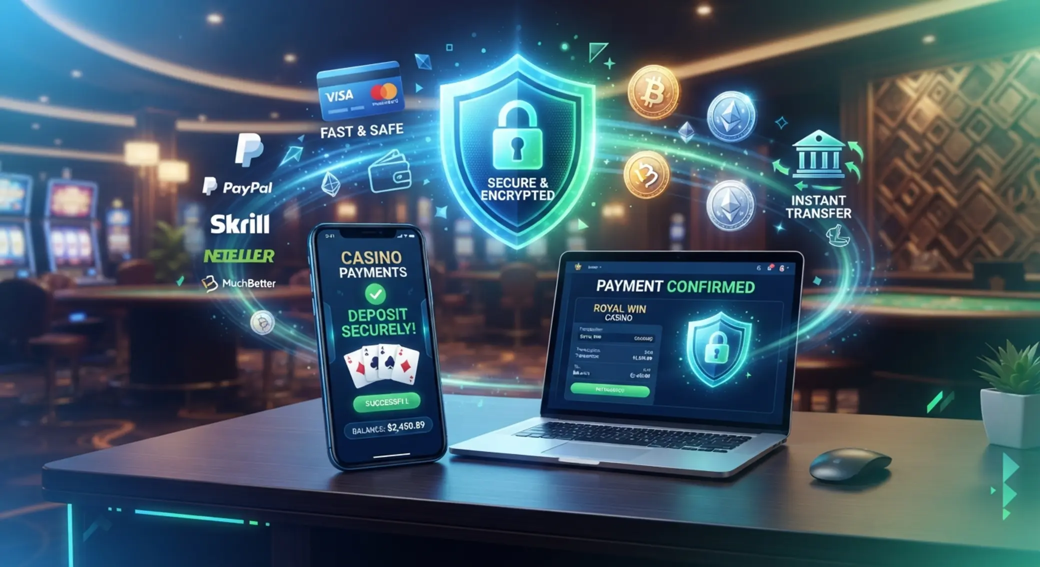 Online kaszinó fizetési módok és biztonságos tranzakciók