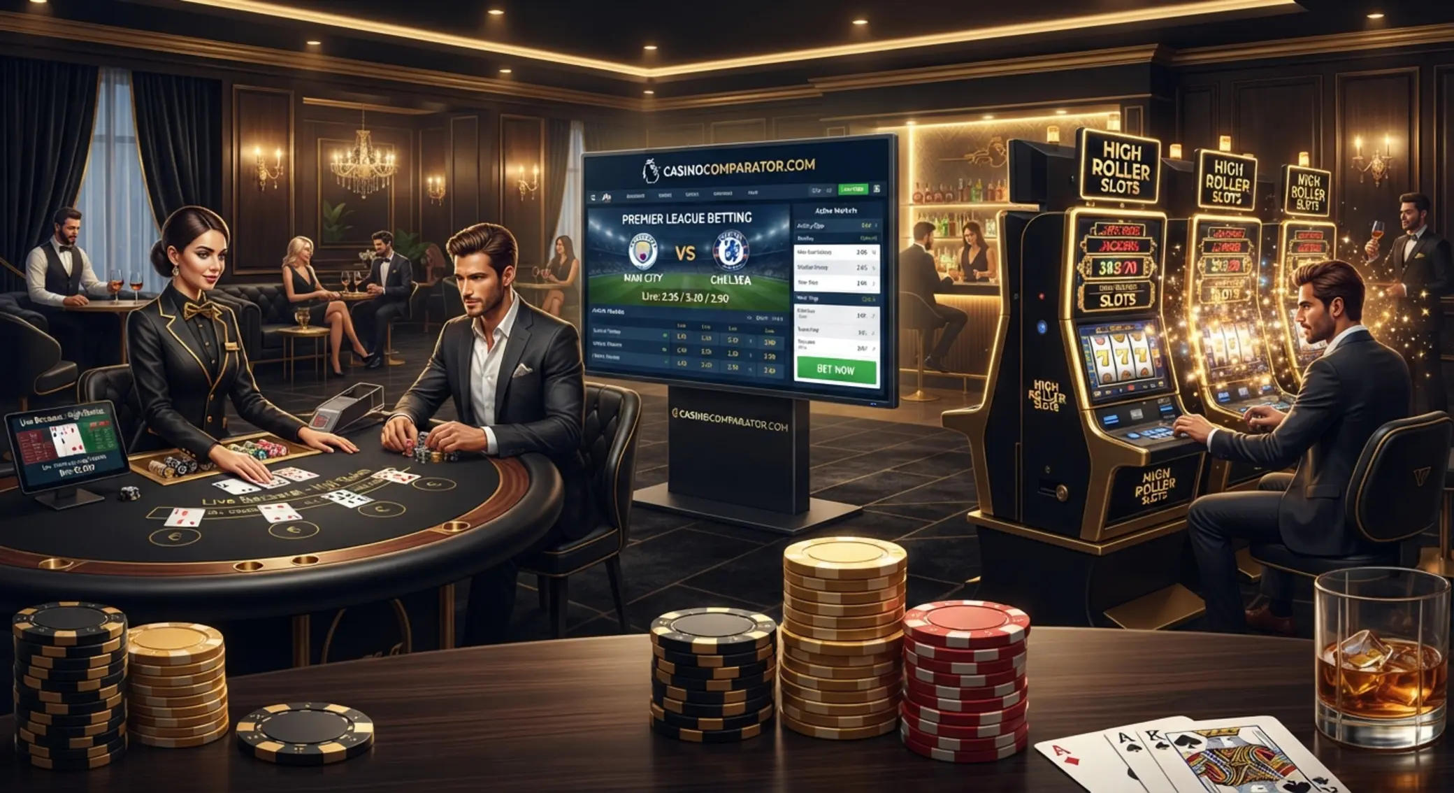 High roller kaszinótípusok Különböző high roller kaszinótípusok prémium hangulatban