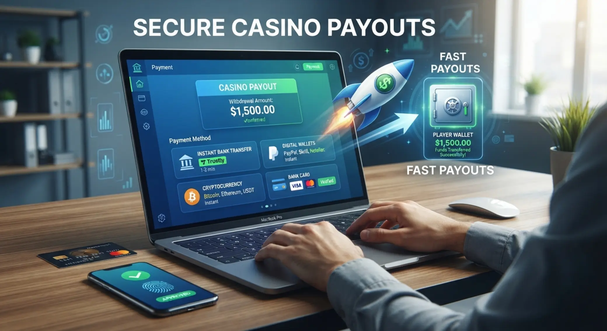Fizetési módok és gyors kifizetés online kaszinóban
